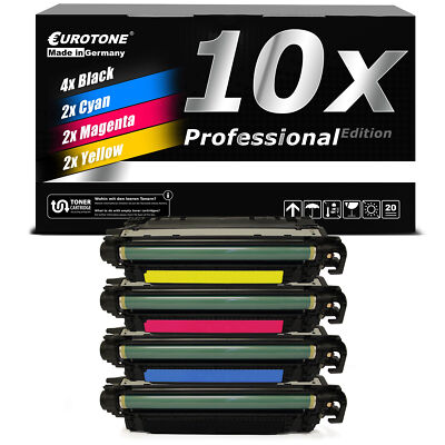 10x Eurotone PRO Toner For HP LaserJet Enterprise Ecolor Fwow M-575-C