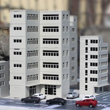HO Scale Diorama Outland Models City Street Railroad House Office Building Scene