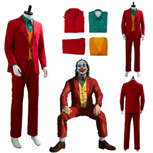 2019 Movie Joker Joaquin Phoenix Arthur Fleck Cosplay Costume Suit Halloween MEN - Bild 4 von 72