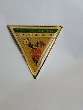 Deutschstadt Germantown WI 1988 Lapel Hat Jacket Pin Wisconsin