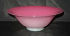 Steuben Pink Rosaline Alabaster Centerpiece Footed Flared Bowl 10" x 3 1/2"