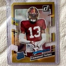 2023 Donruss Emmanuel Forbes RC Rated Rookie Press Proof Gold Die Cut /25 SSP