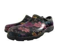 Sloggers Floral Flower Waterproof Women's Shoes Comfort Clogs Size 10 USA