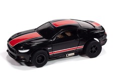 Black  Red, 2015 Ford Mustang GT HO Electric Slot Car X-Traction Auto World