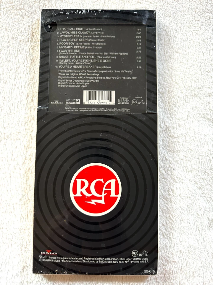 ELVIS PRESLEY SEALED LONGBOX CD RCA PROMO FOR LP FANS ONLY HYPE STICKER ALBUM Foto 4 de 4