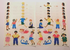Mrs. Grossman's Stickers Lot of 10 Sheets ~Kids Children~ 2000 Scrapbooking 6x6