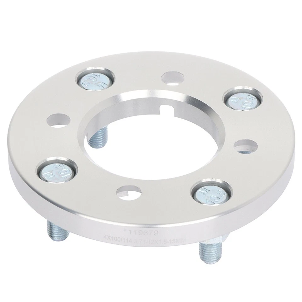 4 pcs Wheel Adapters 15mm For Honda Civic Mazda Miata Scion xB 4x100 to 4x114.3 — 第 2/4 张图片