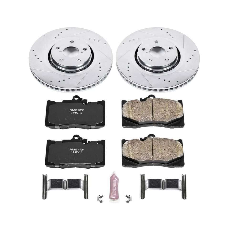 Power Stop K4633 1-Click Z23 Evolution Sport Brake Kit for 11-15 Lexus IS350 Foto 2 de 2