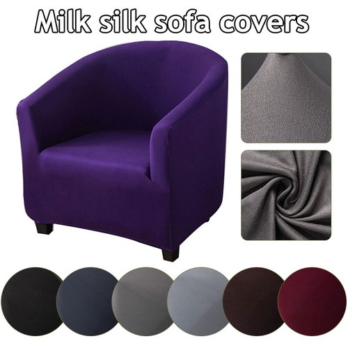 Armchair Stretch Sofa Chair Cover Seat Tub Cover Washable Protector Solid Color❥