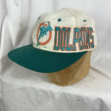 Vintage 90s Apex One Miami Dolphins Hat Cap Snapback 