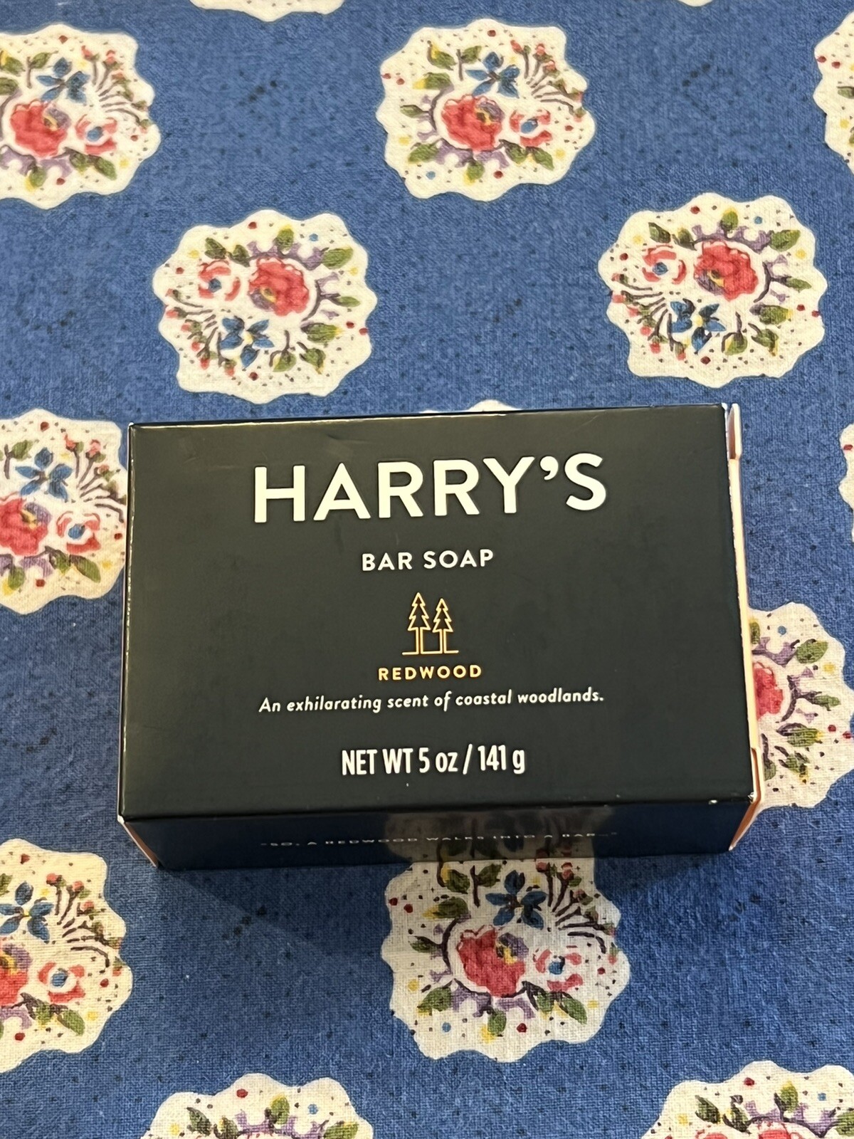 Brand New NIB Harry's 5 oz Bar Soap REDWOOD Exhilaration Scent Coastal