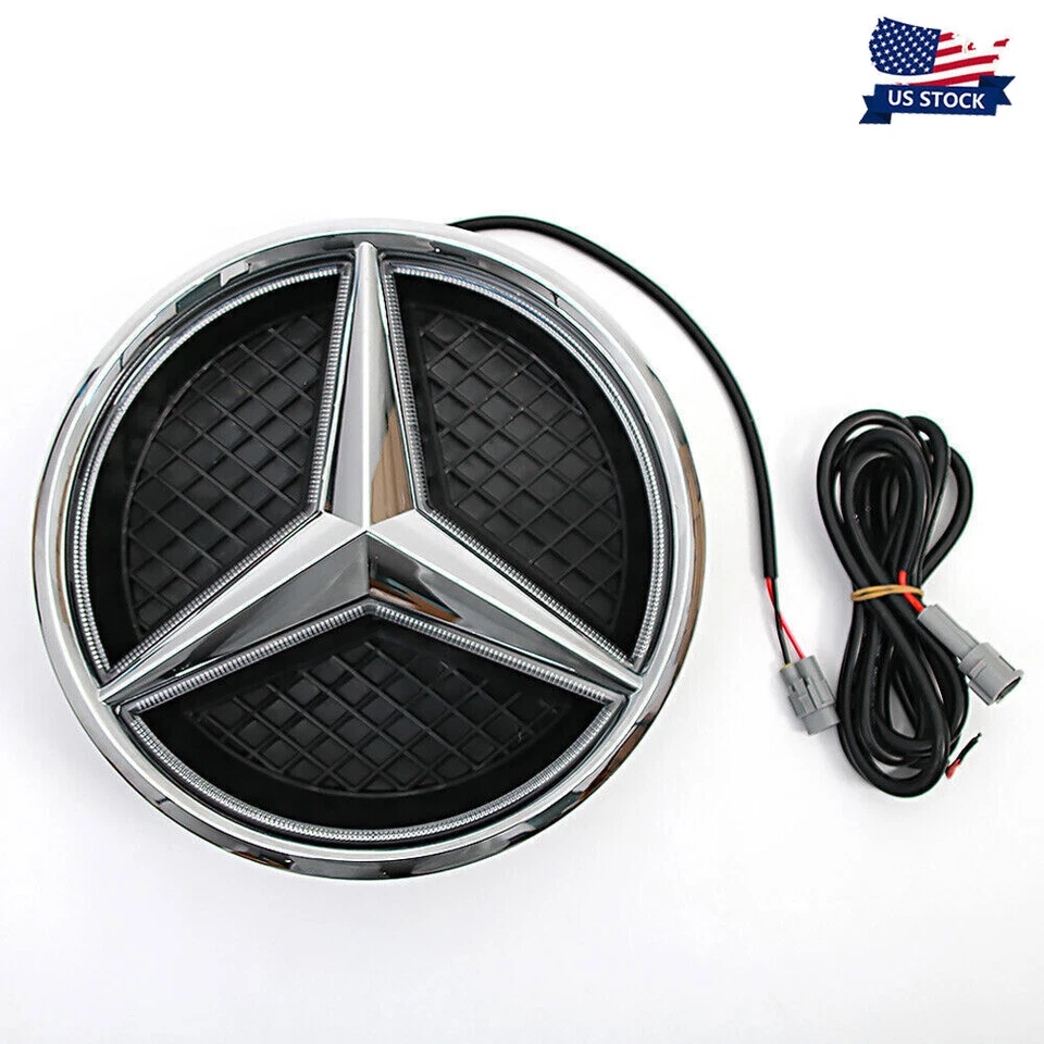 Front Grille w/LED Emblem Fits for Mercedes-Benz 2011-17 SLK Class SLK250 SLK350 Foto 2 de 4