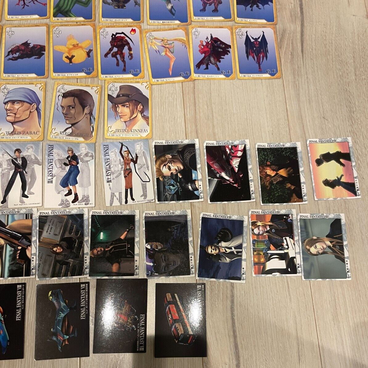 FINAL FANTASY VIII Triple Triad Carddass Masters Bandai Set of 82 Cards+2 card - Picture 10 of 11
