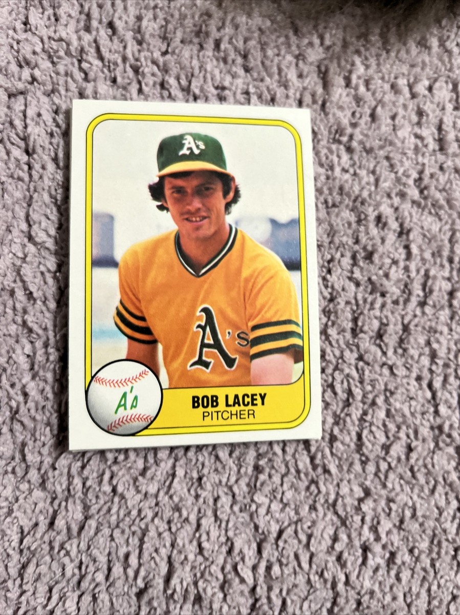 1981 Fleer Oakland Athletics Baseball Card #578 Bob Lacey | eBay