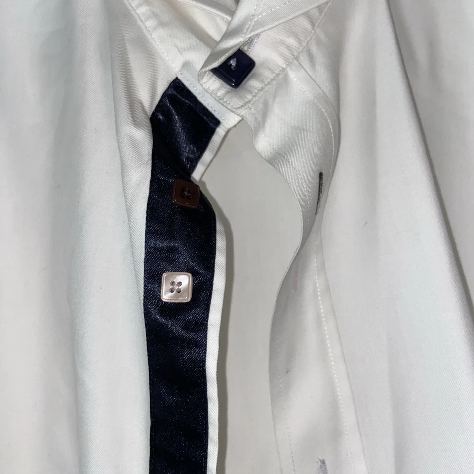 Camisas de vestir Brio blancas de manga larga Qith para hombre 171/2-18 Foto 3 de 4