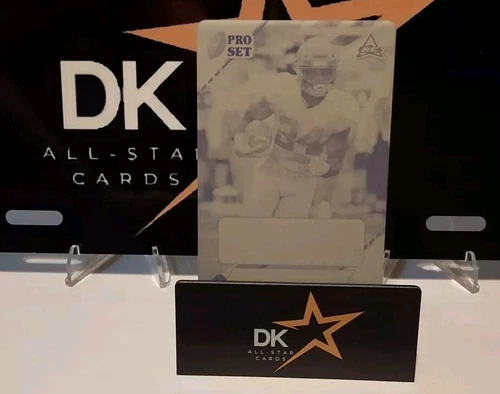 2021 LEAF PROSET COLLEGE FOOTBALL BRIAN ROBINSON JR MAGENTA PRINTING PLATE 1/1