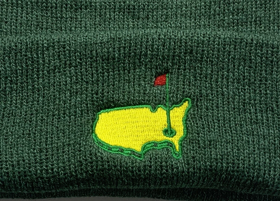 Masters Golf Invierno Sombrero Gorro Verde Bordado Logo 2025 pga Nuevo Foto 2 de 4