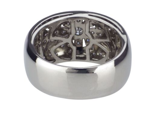 18 K 750 Weißgold 1,0 ct Brillant Damen Herren Massiver Ring 11,4 gr ! - Bild 4 von 7