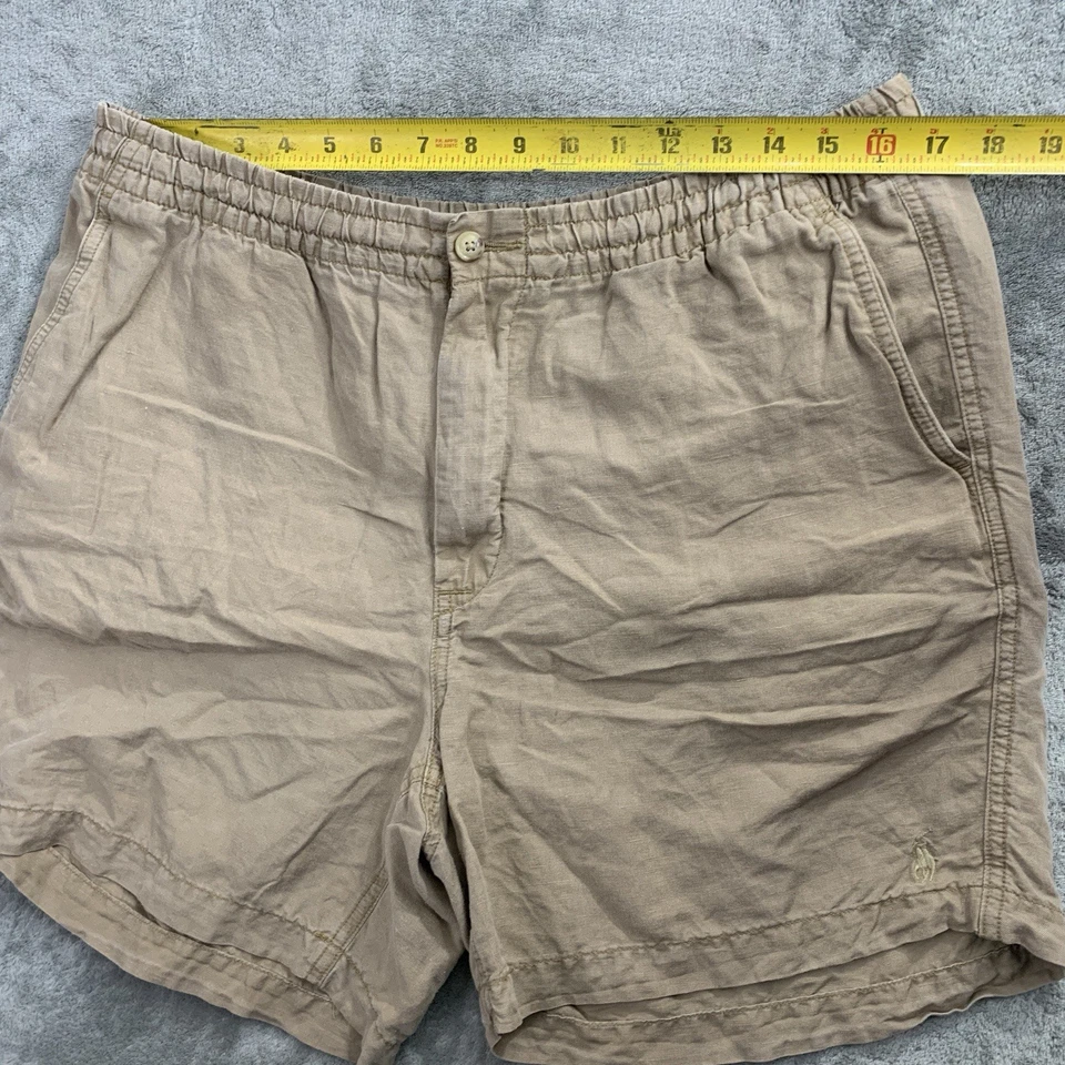 Polo Ralph Lauren Shorts Mens XL Polo Prepster Linen Blend Chino Drawstring - Image 3 of 4