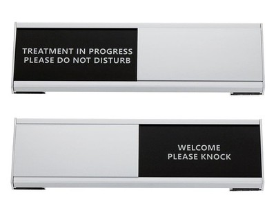 Treatment in progress do not disturb quiet signs welcome please knock heavy-d...