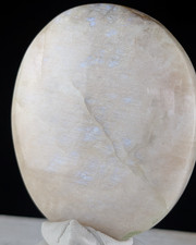 Moonstone Palm Stone Blue Crystal Palmstone Worry Fidget Gemstone White Reiki