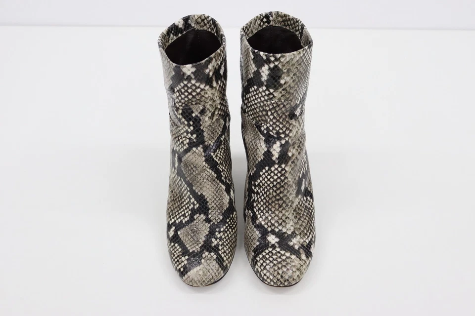 Botín de cuero con estampado de serpiente Tory Burch para mujer talla 8 tacón bloque 3,5" Foto 2 de 4