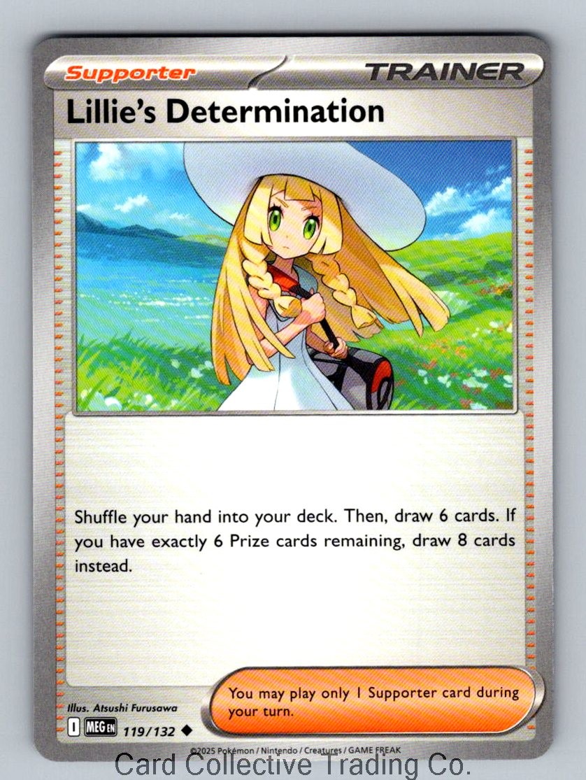 Lillie's Determination - Uncommon ME01: Mega Evolution 119/132 NM Normal