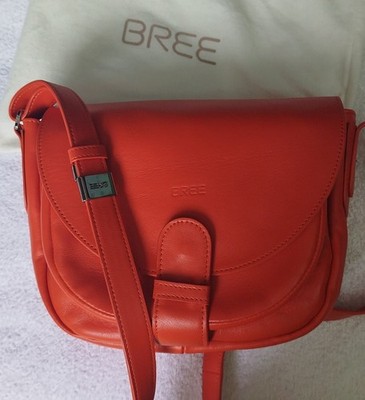 Bree Lady Top 2  Orange Leder Schultertasche