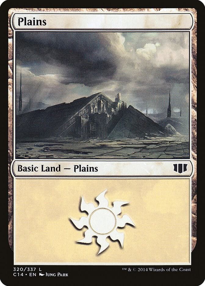 Plains (320) 320 Land Commander 2014 Magic: The Gathering Lightly Played