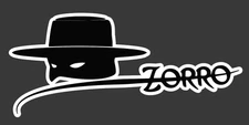 Zorro Vinyl Decal Car Truck SUV Laptop Sticker Free Shipping!