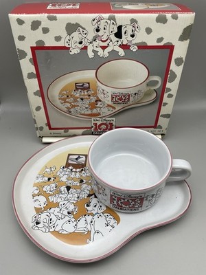 Frühstücksset 101 Dalmatiner Disney Tasse Teller Vintage In OVP