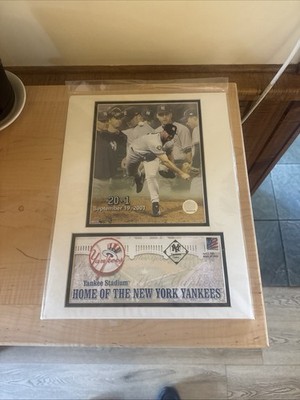 USPS 2003 Opening Day NY YANKEES Roger Clemens Matted Photo & Stamped Sealed 