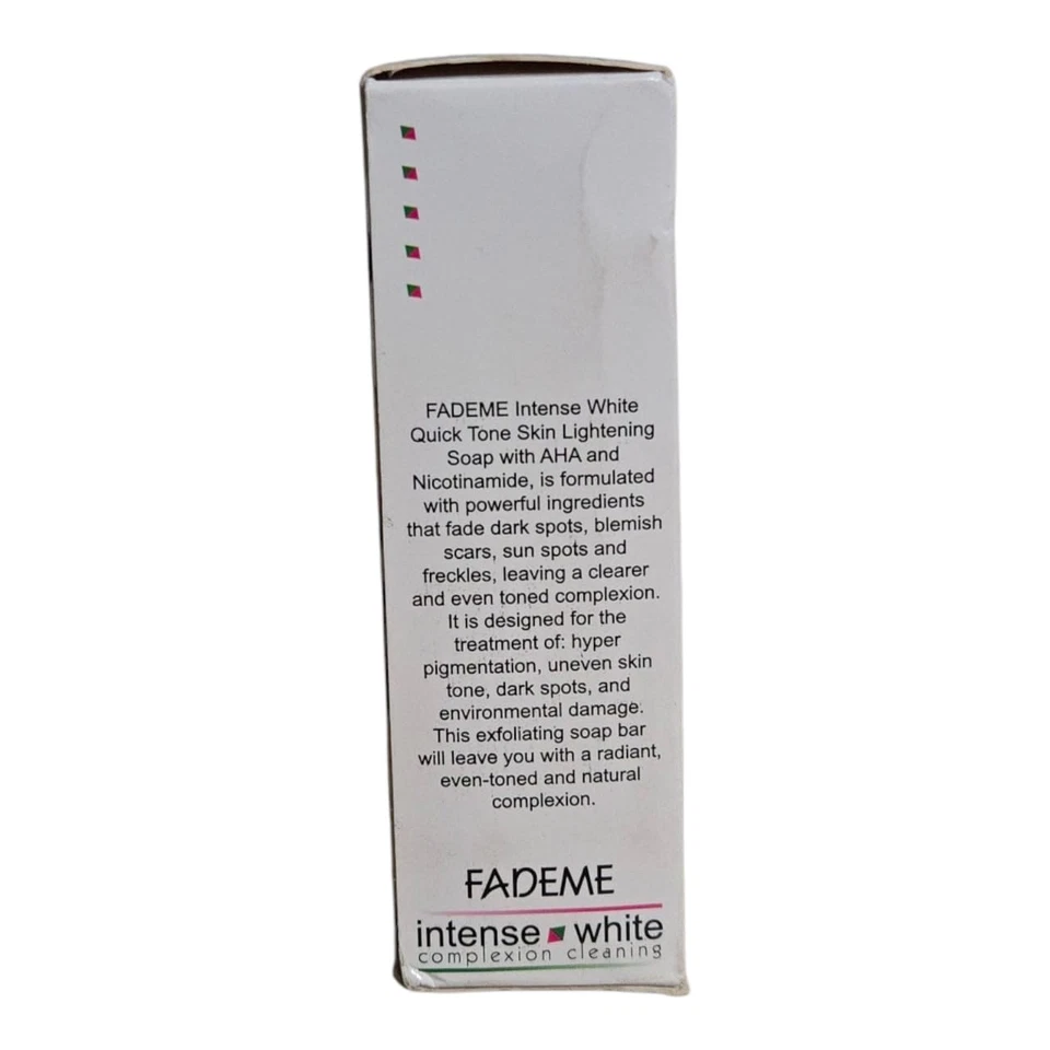 Loción corporal brillante tono rápido Fademe, jabón Foto 3 de 4