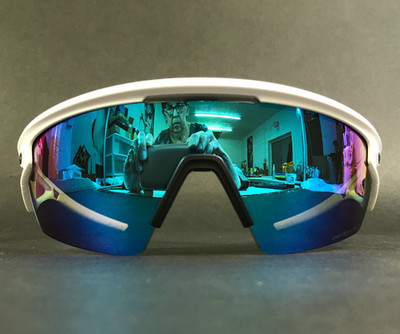 Oakley Sunglasses Sphaera OO9403-0236 Matte White Frame w/ Prizm Sapphire Lenses