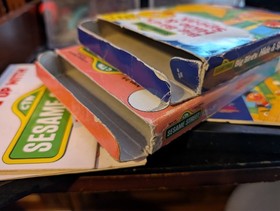 Sesame Street ABC & Big Bird Hide & Speak Nintendo NES Complete in Box w Manuals