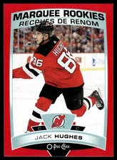 2019-20 O-Pee-Chee Update Red Border Rookie Jack Hughes Rookie New Jersey Devils