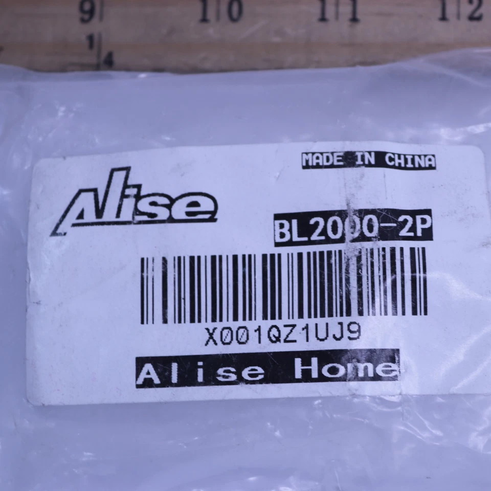 (2-Pk) Alise Adjustable Frameless Rectangle Glass Shelf Bracket Holder BL2000-2 - Image 2 of 4