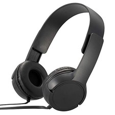 OHM AudioComm H125 Stereo Headphones Black HP-H125N-K 03-2281