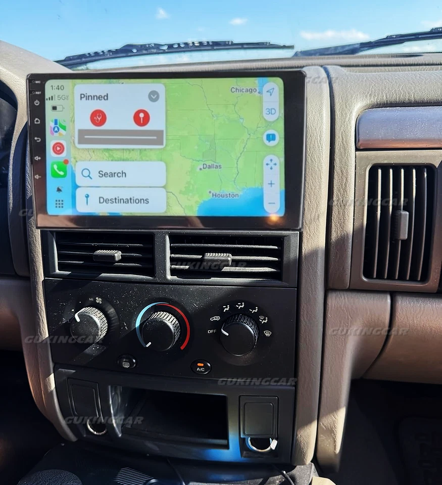 64G For Jeep Grand Cherokee 1999-2004 10" CarPlay Car Radio Stereo Android13 GPS Foto 2 de 4