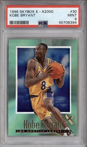 1996 Skybox E-X2000 #30 Kobe Bryant RC Rookie PSA 9