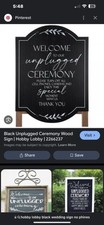 Wedding Sign/Ceremony/Unplugged/Welcome