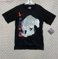 Vtg 90s Rodeo America Shirt Mens M Black You Don  t Know Bull About Western NWT