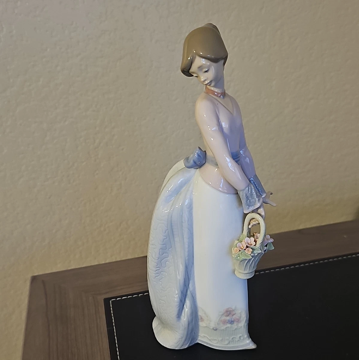 Lladro Girl With Flower Basket for sale | eBay