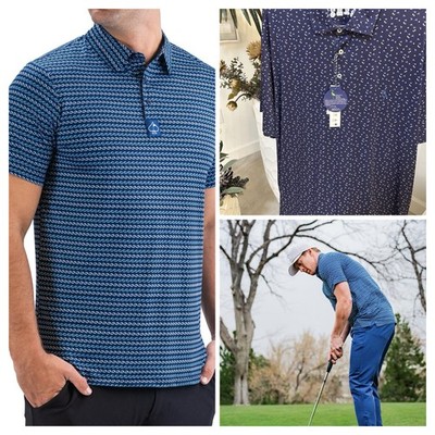 Pin & Aces And TailorByrd Performance Polo Golf, (set Of 2) XXL Navy