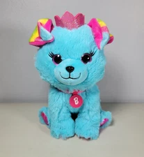 Barbie Plush Dog Loves Pets Blue Princess 7" Tall Stuffed Animal 2020 Mattel Toy