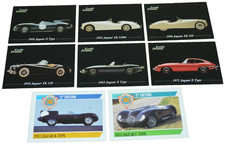 1950-71 Jaguar Trading Cards Promo Collector Lot Of 8-d E Type Xk 120 Xk120