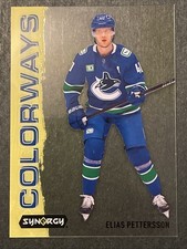 2024-25 Synergy Hockey Elias Pettersson Neon Yellow Colorways #L-82 Canucks