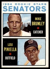 1964 Topps #167 Mike Brumley/Lou Piniella Ex-Mint RC Rookie Senators S ID:149734
