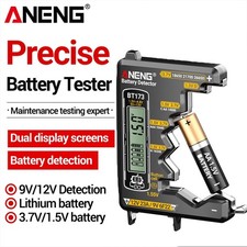 Universal Battery Tester ANENG BT173 AA AAA C D 9V Cell Button LCD Display Tools