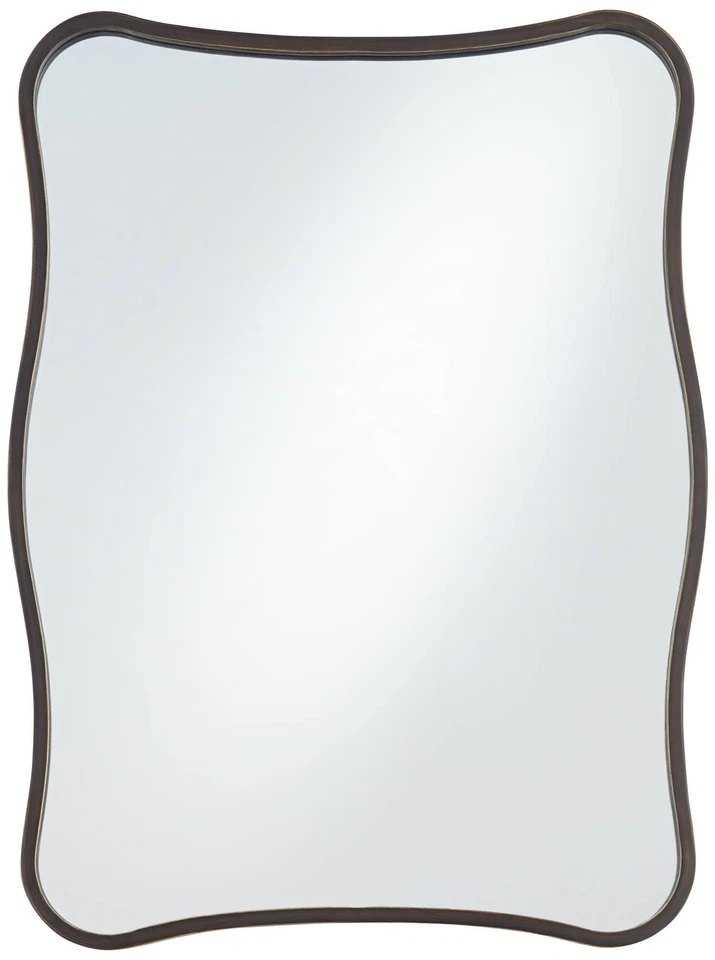 Espejo de pared con curvas Uttermost Pavia bronce oscuro 24" x 32" Foto 2 de 4